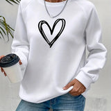 Heartzone - Lässiges Sweatshirt Mit Herzmotiv