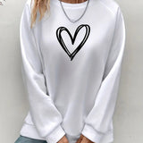 Heartzone - Lässiges Sweatshirt Mit Herzmotiv