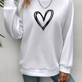 Heartzone - Lässiges Sweatshirt Mit Herzmotiv