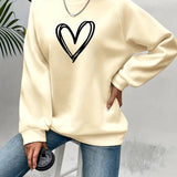 Heartzone - Lässiges Sweatshirt Mit Herzmotiv