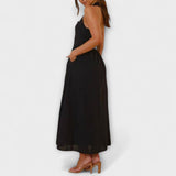 Lydia - Midikleid mit Halterneck und Taillendetail