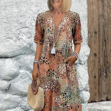 Chantal | Vibrante Midi Kleid (Fast ausverkauft)