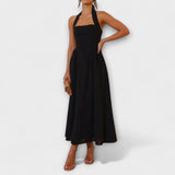 Lydia - Midikleid mit Halterneck und Taillendetail