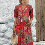 Chantal | Vibrante Midi Kleid (Fast ausverkauft)