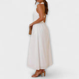 Lydia - Midikleid mit Halterneck und Taillendetail