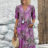 Chantal | Vibrante Midi Kleid (Fast ausverkauft)