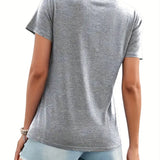 Celine™ - Floral V-Ausschnitt T-Shirt
