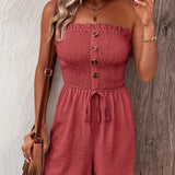 Tiana™ - Schicker Strapless Jumpsuit Shorts