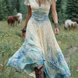 Mavis™ – Elegantes Florales Maxikleid