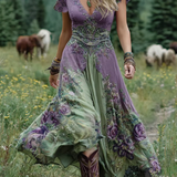 Mavis™ – Elegantes Florales Maxikleid