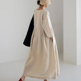 Ella - Lockeres Leinenkleid mit Seitentaschen