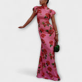 Blanka - Maxi-Kleid mit floralem Muster