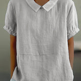 Amalie ™ - Entspannt geschnittene Bluse mit Kragen