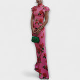 Blanka - Maxi-Kleid mit floralem Muster