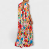 Harlow - Maxikleid mit floralem Muster und schulterfreien Trägern