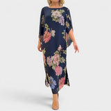 Chloé™ | Elegantes, langes Blumen-Kleid