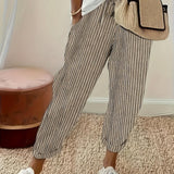 Elena™ - Gestreifte Hose mit weitem Bein