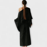 Dana - Leinen- und Baumwoll-Kimono-Robe