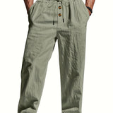 Larry - Leinen-Hosen mit Kordelzug