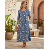 Kharen - Florales Midi-Kleid