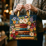 Sac Artisanal - Floral Druck und Bücher