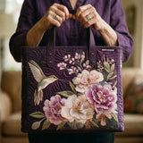 Sack Artisanal Matelassé - Kolibris und Orchideen