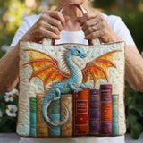 Gepolsterte Tasche - Drachen Smaragd Wächter der Bücher