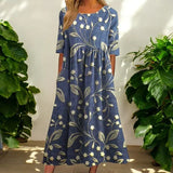 Kharen - Florales Midi-Kleid