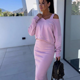 Andrea™ - Lässiges Sweatshirt und Kleid Set
