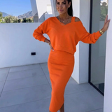 Andrea™ - Lässiges Sweatshirt und Kleid Set