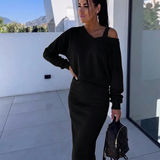 Andrea™ - Lässiges Sweatshirt und Kleid Set