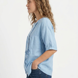 Lily | Vintage-inspirierte lockere Passform Bluse