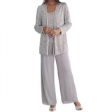 Damen Langarm-Set mit Pailletten