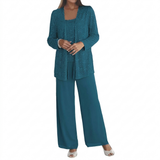 Damen Langarm-Set mit Pailletten