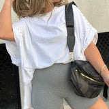 Isabelle™ - Oversized T-Shirt mit Nieten