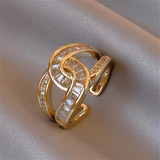 Adriana - Eleganter Verstellbarer Ring mit Knoten