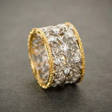 Teressa - Vintage Efeu Ring mit Zirkon