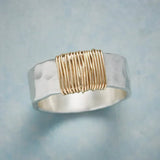Boho-Fädenring in Gold