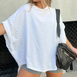 Isabelle™ - Oversized T-Shirt mit Nieten