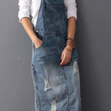 Demi™ - Lässiges Denim Overall Kleid