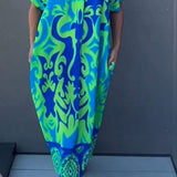 Nia | Geblümtes Midikleid mit V-Ausschnitt