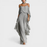 Adrienne | Elegantes Chiffonkleid mit Schlitz