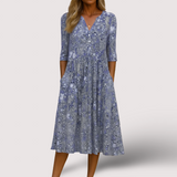 Harlow | Elegantes V-Ausschnitt-Kleid