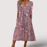 Harlow | Elegantes V-Ausschnitt-Kleid