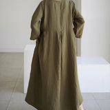 Ella - Lockeres Leinenkleid mit Seitentaschen