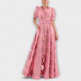 Anabella - Kleid mit kurzen, gerafften Ärmeln