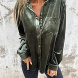 Isabella - Bluse Aus Samt