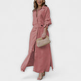 Jeannette - Maxi-Kleid mit V-Ausschnitt