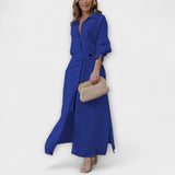 Jeannette - Maxi-Kleid mit V-Ausschnitt