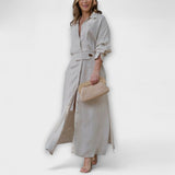 Jeannette - Maxi-Kleid mit V-Ausschnitt